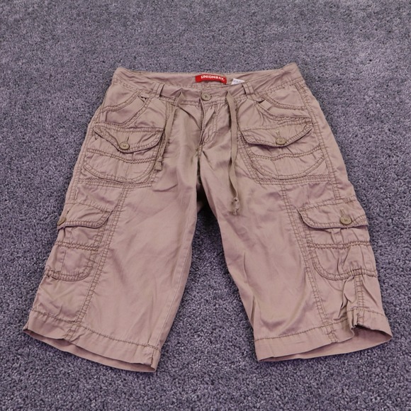 UNIONBAY Pants - Unionbay Cargo Shorts Womens 5 Tan Khaki Cotton Pockets Casual Outdoor Hiking